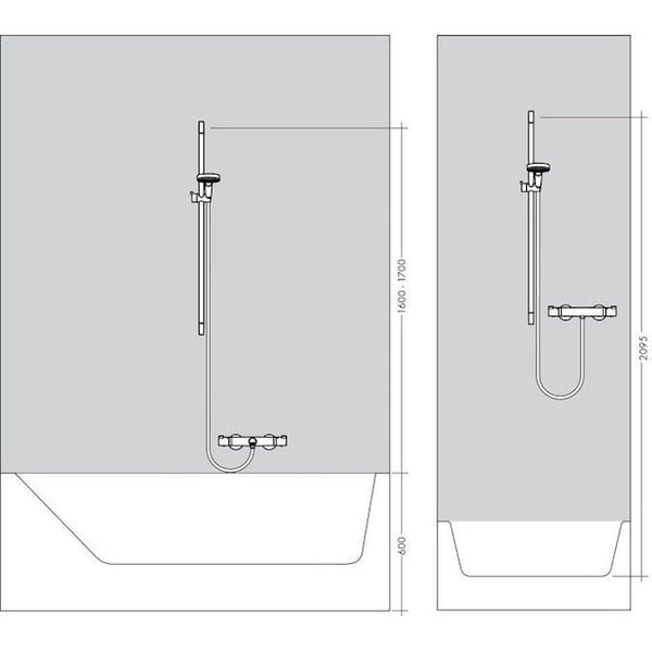 Suihkutanko Hansgrohe 27704000 Unica Reno [6559745] |