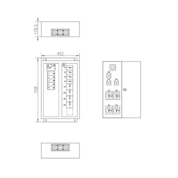 Pistorasiakeskus Pinseri Pinseri 80.0223 80A Ip44 Fe [3436814] |