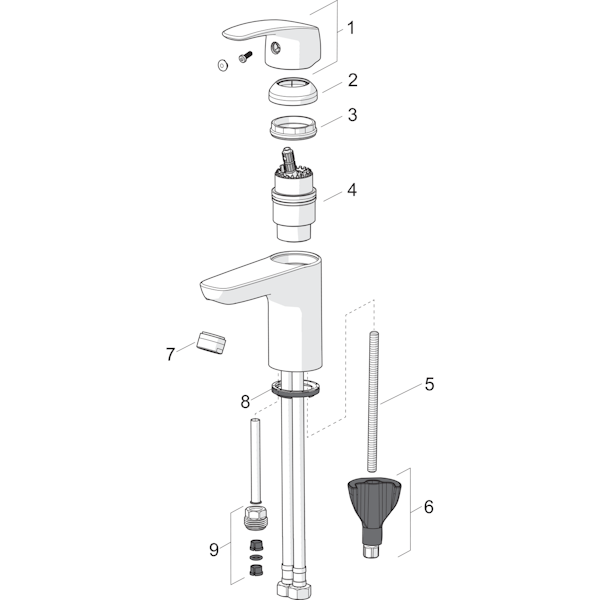 Pesuallashana Oras Safira XL 1001F + bidetta kromi