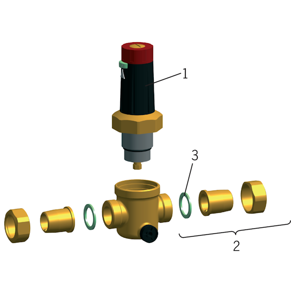 Vakiopaineventtiili Dn20- 433020 [4012193]