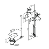 Pesuallashana Damixa Tradition vipupohjaventtiili 37010.00 kromattu [6134420] |