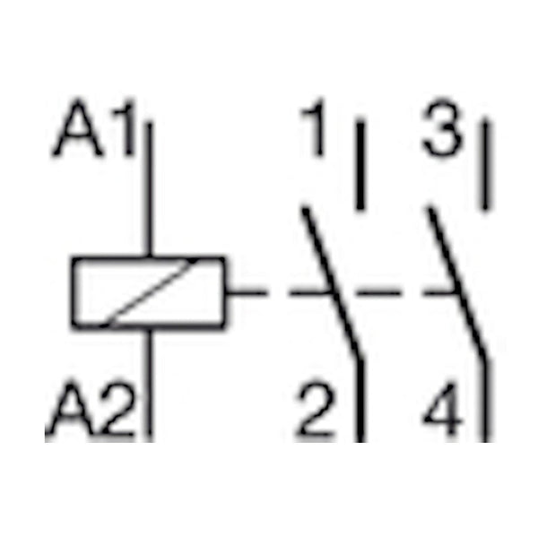 Kontaktori HAGER ESC225 2s 25A k.230V 3748075