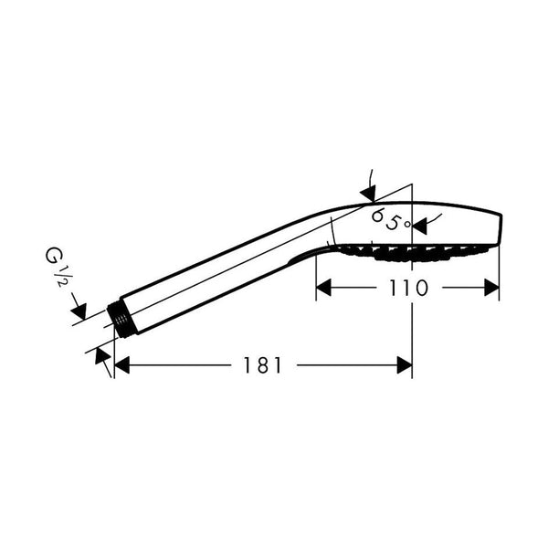 Käsisuihku Hansgrohe 26813400 Croma Select E Eco 9L [6559554]