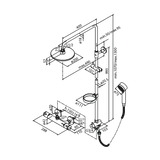 Damixa Suihkupaketti Akita Kromattu 409100000 [6531521] |