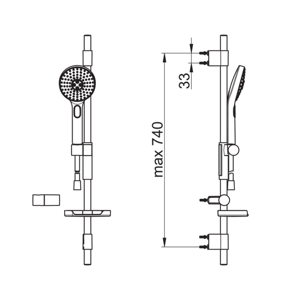 Suihkusetti Oras Hydractiva 423