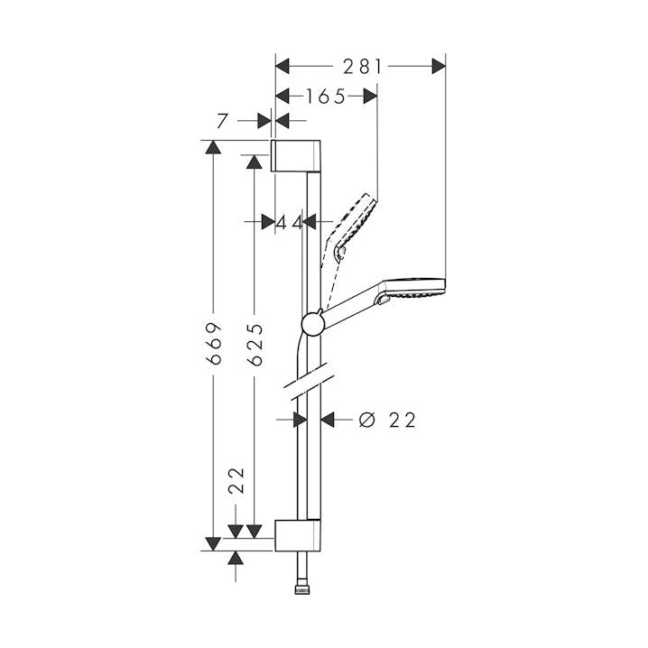 Käsisuihkusetti Hansgrohe 26534400 Crometta Var.Ecos.9L [6559761] |