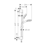Käsisuihkusetti Hansgrohe 26534400 Crometta Var.Ecos.9L [6559761] |