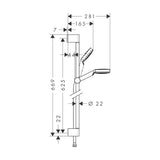 Käsisuihkusetti Hansgrohe 26554400 Crometta 1Jet Green6L [6559764] |