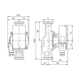 Kiertovesipumppu Lämpöjohto Atmos Pico 25/1-6 -180 4624336