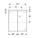 Peilikaappi Ido Reflect LED Band 600 47195 6015202