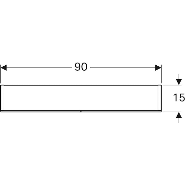 Peilikaappi IDO Reflect valolla, kahdella ovella 47196 Led Band 900 [6015203]