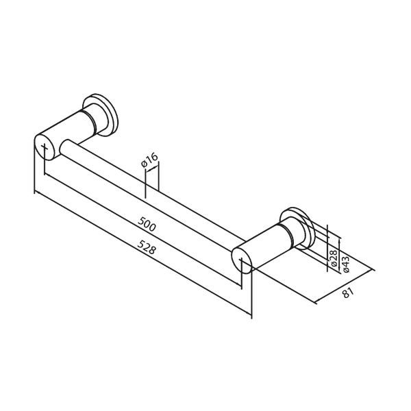 Damixa Pyyhetanko 500 Mm Silhouet Harjattu Teräs 483044600 [5778297] |