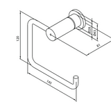 Damixa Wc - Paperiteline Silhouet Harjattu Messinki [5778279] |