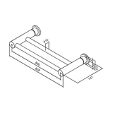 Damixa Kaksoispyyhetanko Silhouet Kirkas Messinki 483157700 [5778300] |