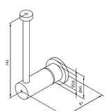 Damixa Wc - Varapaperiteline Silhouet Mattamusta [5778272] |