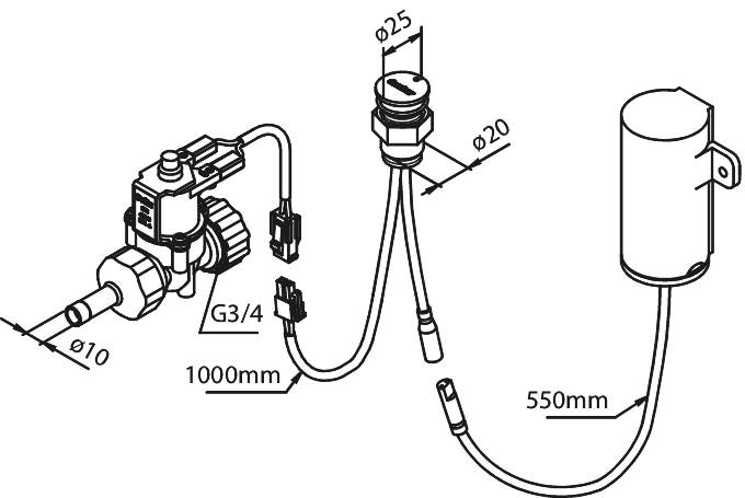 Pesukoneventtiili Damixa elektroninen teräs 48408.66 [6231301]