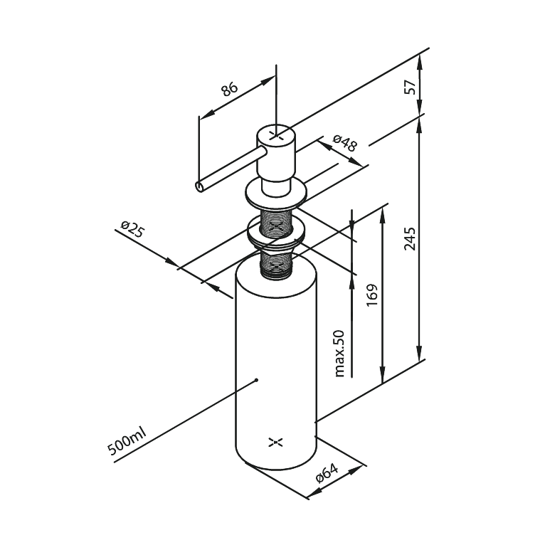 Damixa Saippua - Annostelija Kromattu 484810000 [5778439] |