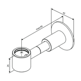 Damixa Yläsuihkun Seinäkiinnike Core Kromattu 484960000 [6430186] |