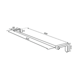 Damixa Pyyhetanko 800Mm Zen Harj. Messinki 487327900 [5778329] |