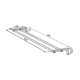 Damixa Kaksoispyyhetanko 800Mm Zen Mattamusta 487336100 [5778335] |