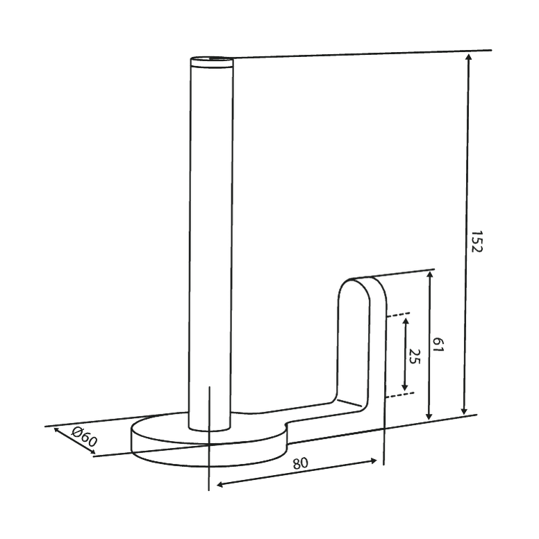 Damixa Vara Wc - Paperiteline Zen Mattamusta 487376100 [5778363] |