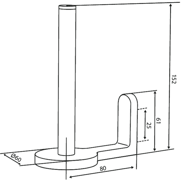Damixa Vara Wc-Paperiteline  Zen Kromattu 487370000 [5778360]