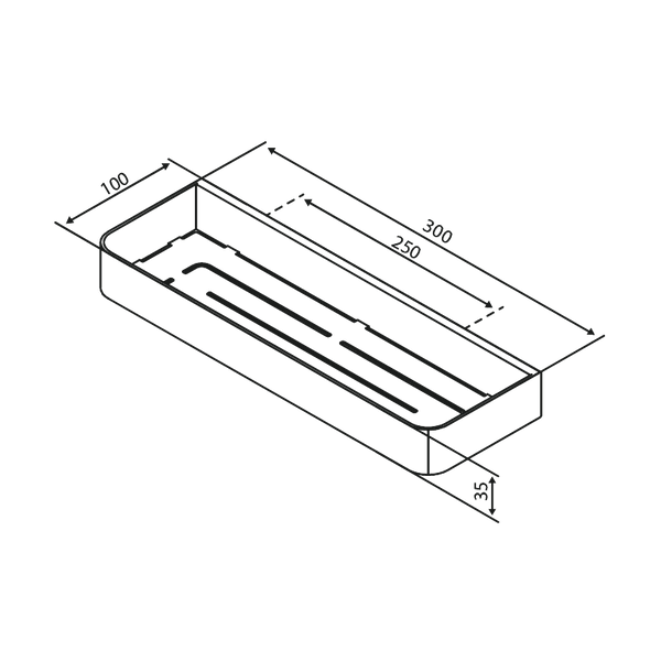 Damixa Suihkuhylly Zen Harj. Messinki 487447900 [5778385] |