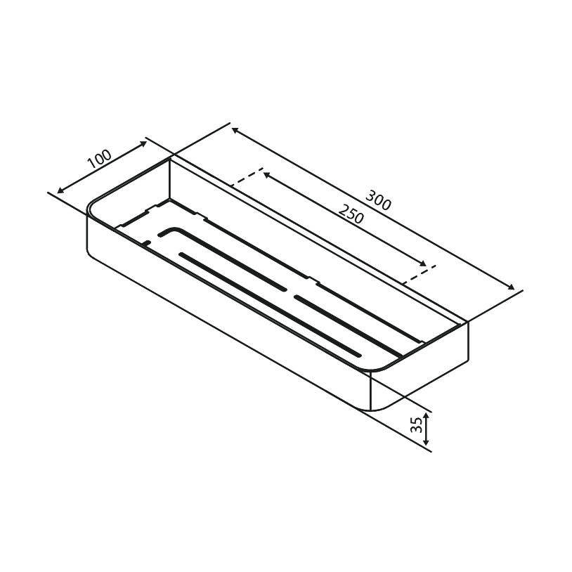 Damixa Suihkuhylly Zen Kromattu 487440000 [5778381] |