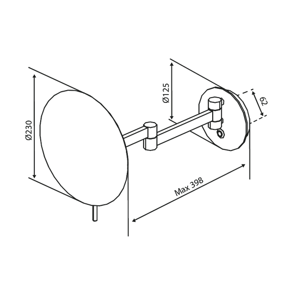 Damixa Meikkipeili Led - Valolla Zen Harj. Pronssi 487498800 [5778424] |