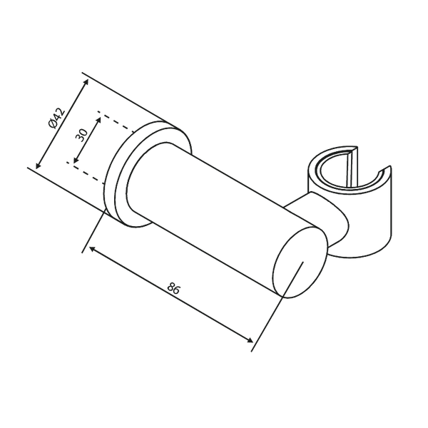 Damixa Käsisuihkun Pidike Zen Harjattu Teräs 487544600 [6561333] |