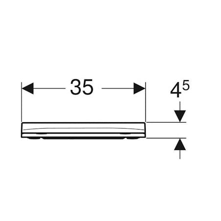 WC - istuinkansi Geberit Smyle Square, slim design, sandwich design [5658134] |
