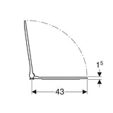 WC - istuinkansi Geberit Smyle Square, slim design, sandwich design [5658134] |