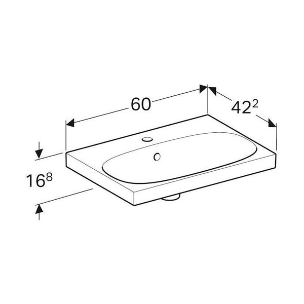 Geberit 500.631.01.2 Acanto pesuallas compact 60CM * 42.2CM [5618355] |