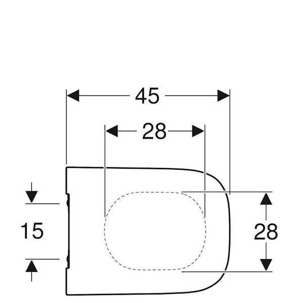 Wc-istuinkansi Geberit Smyle Square SC/QR 500.688.01.1 [5658136]