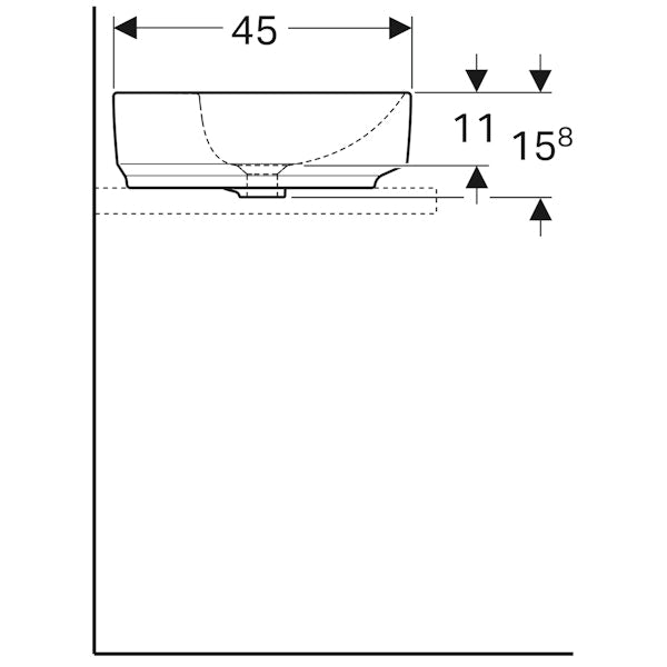 Pesuallas Geberit Variform 500.772.00.2 Keratect [5618504]