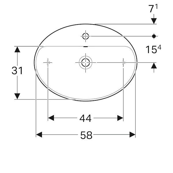 Pesuallas Geberit Variform 500.772.01.2 [5618502]