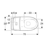 Wc - Istuin, Ido Seinä Säiliöllä 2 - Huuhtelu [5650222] |