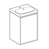 Allaskaappipaketti Ido Sense Art 450X382X687Mm, Tammi [6015636] |