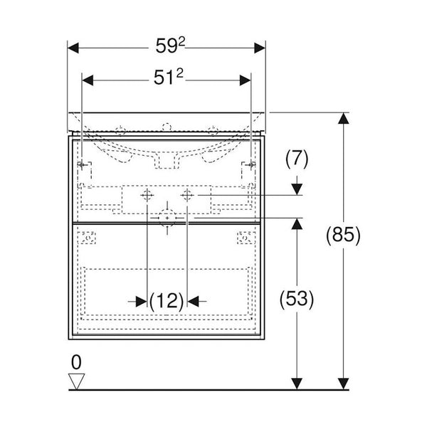 Allaskaappipaketti Ido Sense Art 600X482X682Mm, Laava [6015640] |