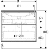 IDO Sense Art allaskaappipaketti 600X480X644MM laava 502.571.JK.1 6015643