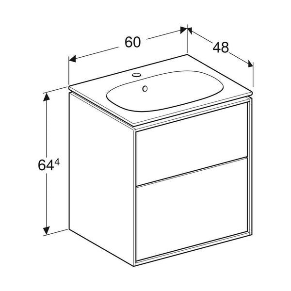 IDO Sense Art allaskaappipaketti 600X480X644MM yönsininen 502.571.PG.1 [6018821] |