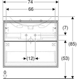 Allaskaappipaketti Ido Sense Art 750X482X682Mm, Laava [6015646] |
