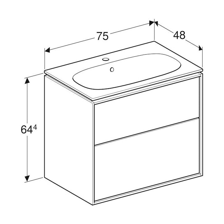Allaskaappipaketti Ido Sense Art 750X480X644Mm, Valk [6015647] |