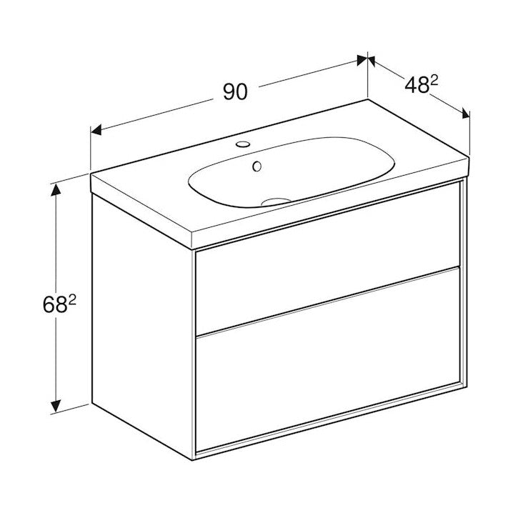 Allaskaappipaketti Ido Sense Art 900X482X682Mm, Valk [6015650] |