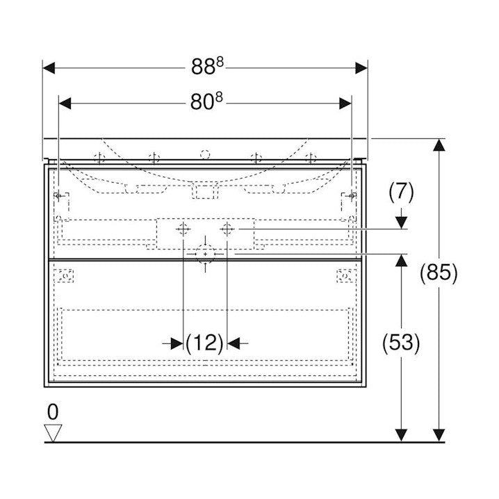 Allaskaappipaketti Ido Sense Art 900X482X682Mm, Valk [6015650] |