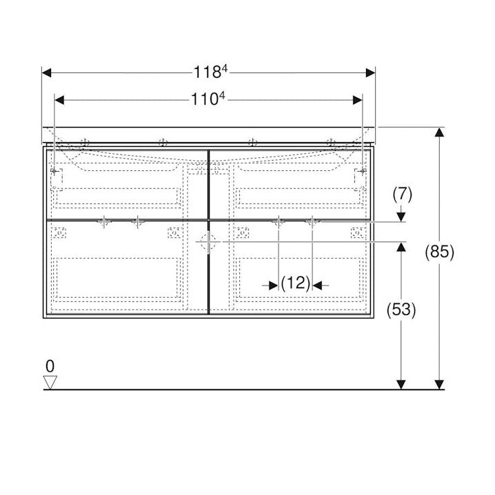 Allaskaappipaketti Ido Sense Art 1200X480X682Mm,Laava [6015658] |