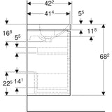 Allaskaappipaketti Ido Sense Art 600X422X682Mm, Laava [6015661] |