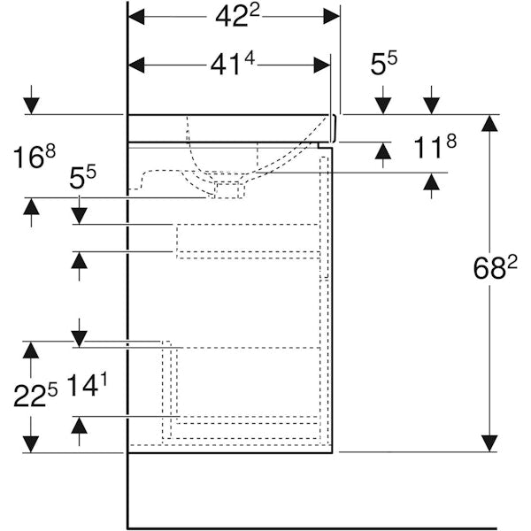 Allaskaappipaketti Ido Sense Art 750X422X682Mm, Valk [6015662] |