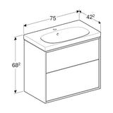 Allaskaappipaketti Ido Sense Art 750X422X682Mm, Laava [6015664] |