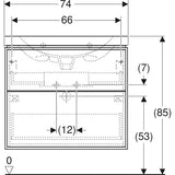 Allaskaappipaketti Ido Sense Art 750X422X682Mm, Laava [6015664] |